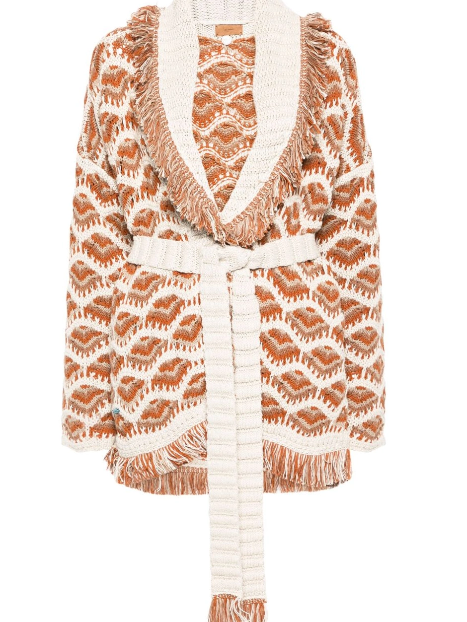 Affordable Alanui Mahal Women cardigan patterned-intarsia Hawa 0324